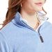 Schoffel Ladies Polperro Pima Cotton 1/4 Zip Sweater - Sky Blue