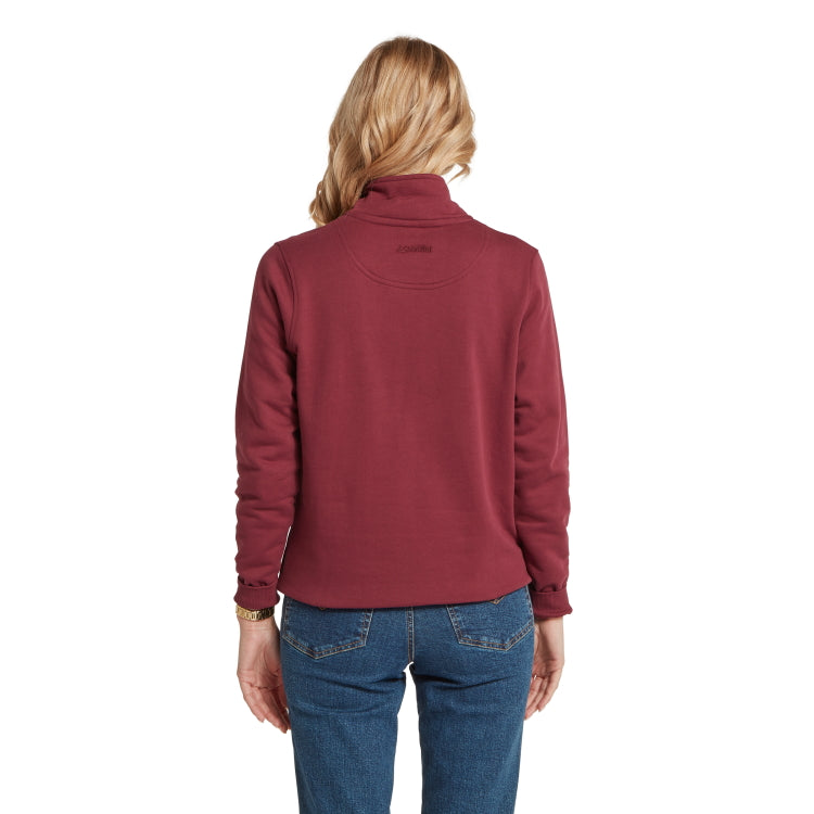 Schoffel Ladies St Issey Sweatshirt - Burgundy