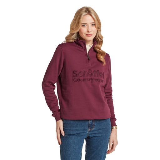 Schoffel Ladies St Issey Sweatshirt - Burgundy