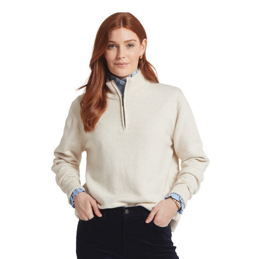 Schoffel Ladies Thoralby 1/4 Zip Jumper - Soft White