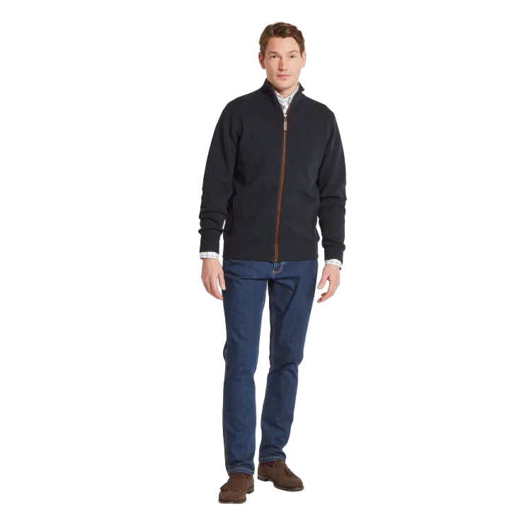Schoffel Marlow Full Zip Jumper - Navy