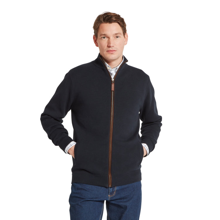 Schoffel Marlow Full Zip Jumper - Navy