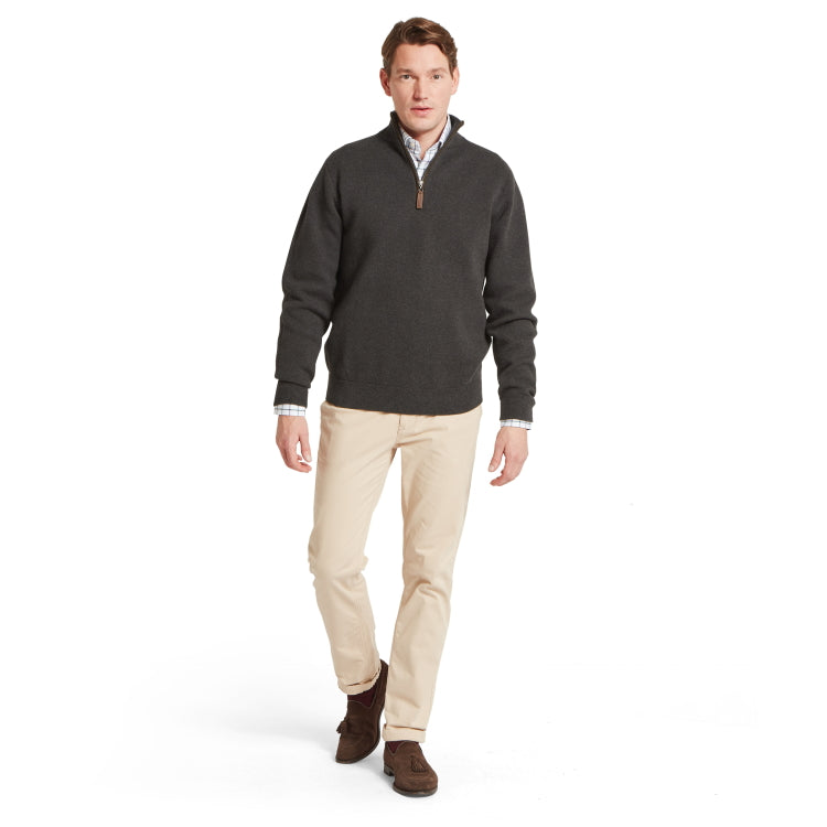 Schoffel Marlow 1/4 Zip Jumper - Charcoal