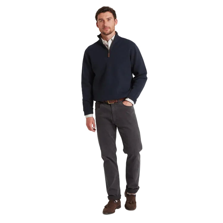 Schoffel Marlow 1/4 Zip Jumper - Navy