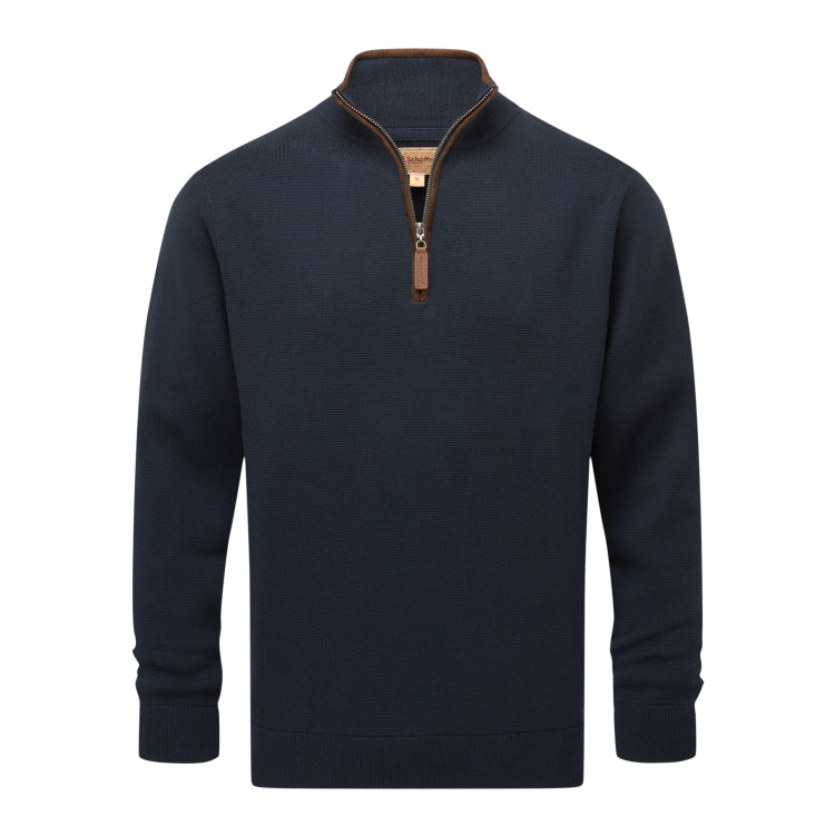 Schoffel Marlow 1/4 Zip Jumper - Navy