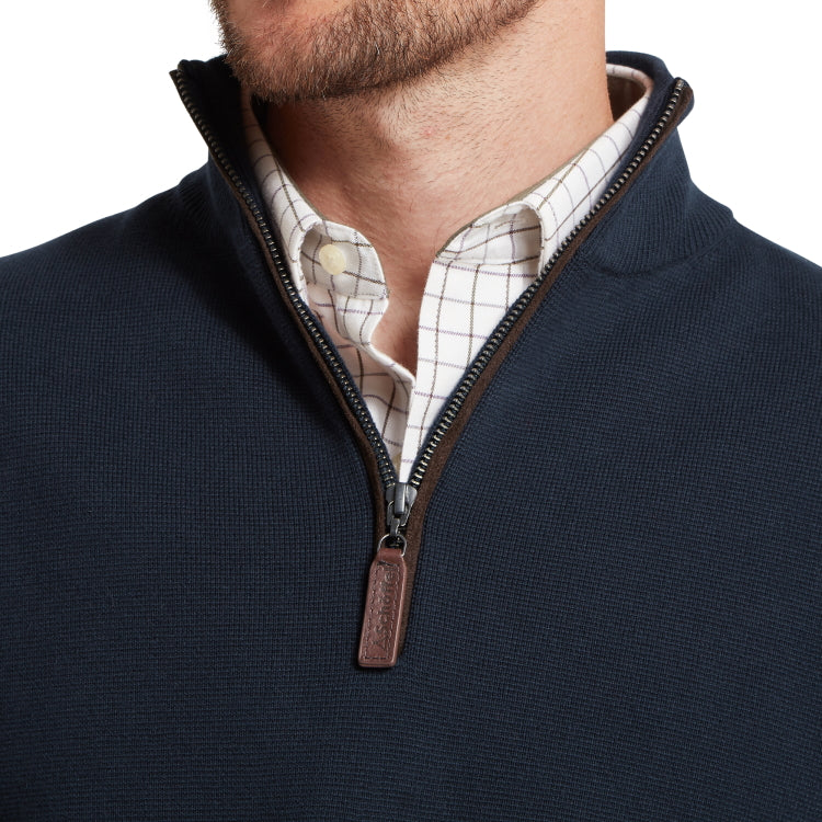 Schoffel Marlow 1/4 Zip Jumper - Navy