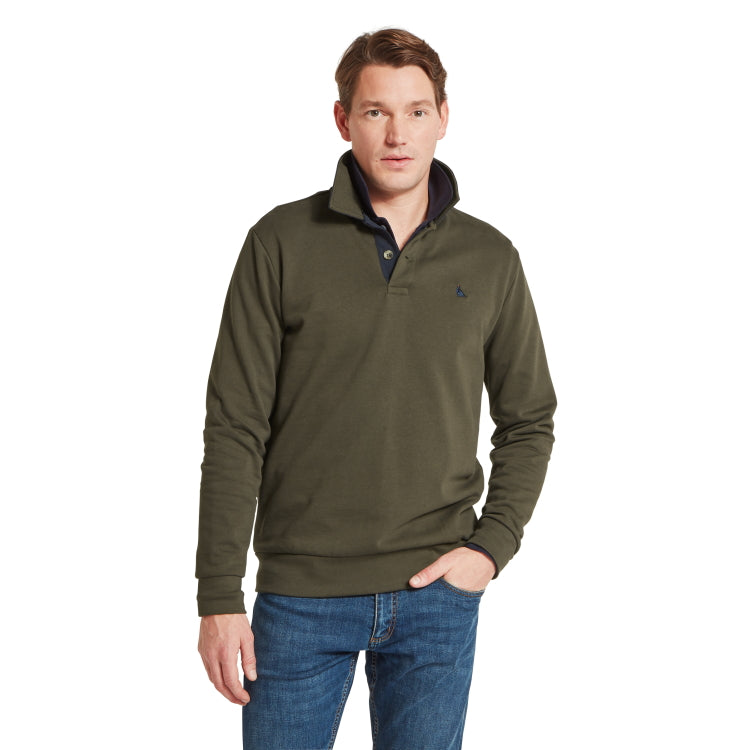Schoffel Horseley Rugby Sweatshirt - Peat Green