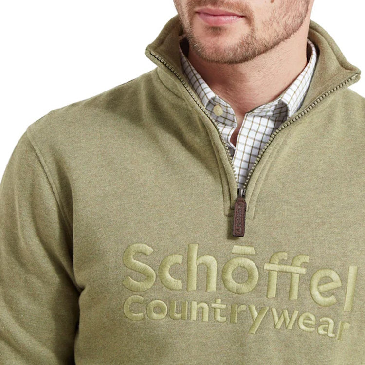 Schoffel Bude Sweatshirt - Light Khaki Marl