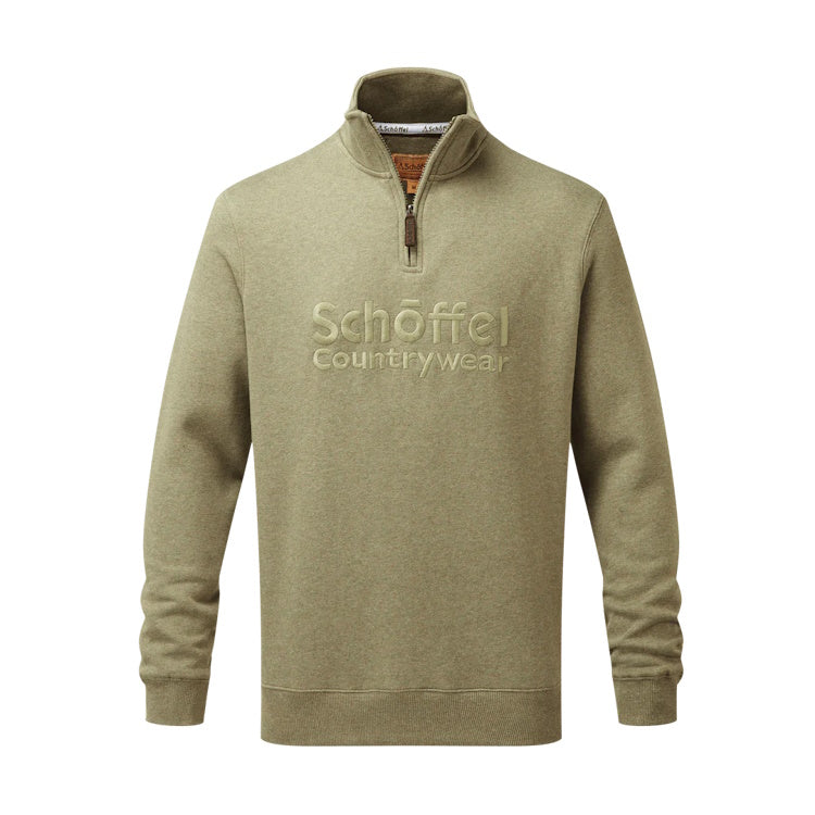 Schoffel Bude Sweatshirt - Light Khaki Marl
