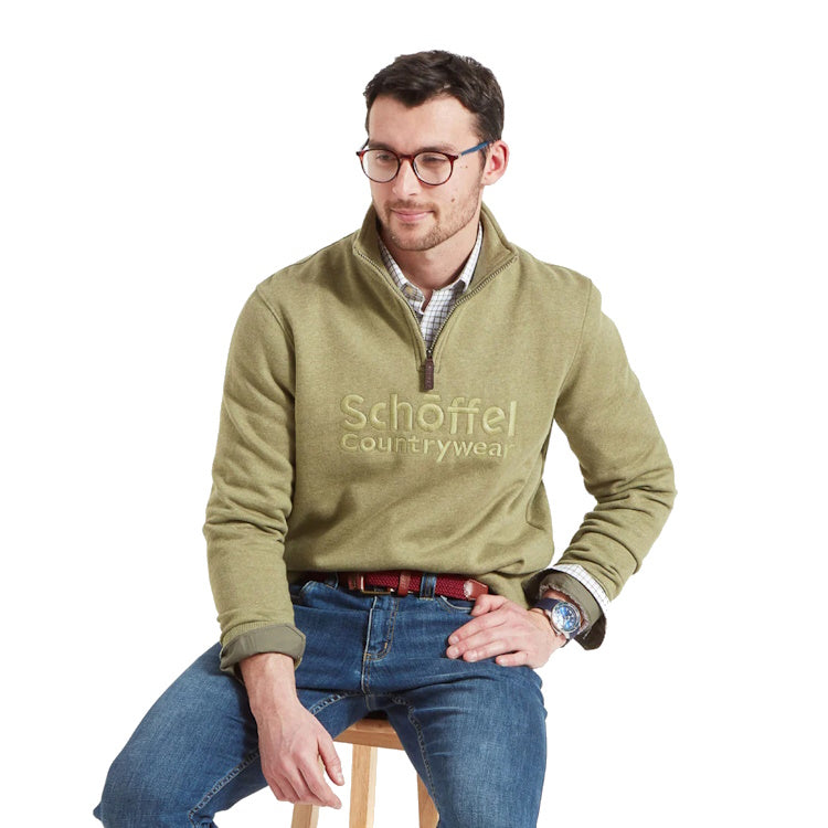 Schoffel Bude Sweatshirt - Light Khaki Marl 
