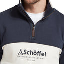 Schoffel Trencom 1/4 Zip Sweatshirt - Navy/Stone