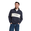Schoffel Trencom 1/4 Zip Sweatshirt - Navy/Stone