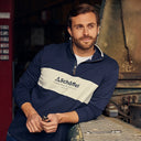 Schoffel Trencom 1/4 Zip Sweatshirt - Navy/Stone
