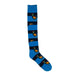 Shuttlesocks Pheasant Long Welly Socks - Blue/Navy