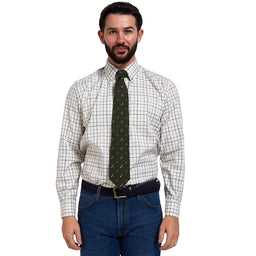 Jack Pyke Pheasant Silk Tie - Green