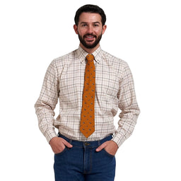 Jack Pyke Pheasant Silk Tie - Mustard