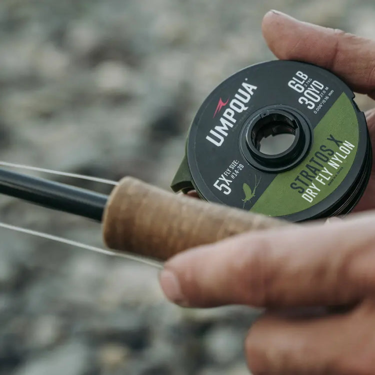Umpqua Stratos X Dry Fly Grey Camo Tippet
