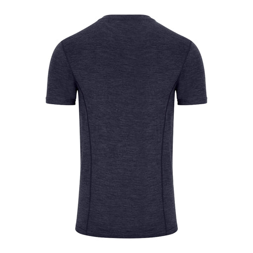 Hoggs of Fife 100% Merino Wool Crew Neck Base Layer Short Sleeve Top - Navy
