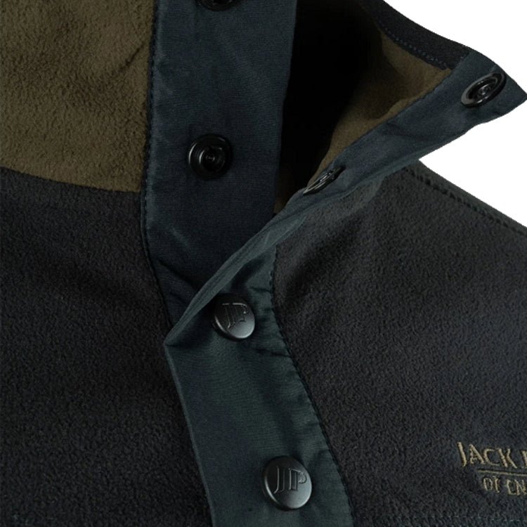 Jack Pyke Snap Neck Fleece Top - Dark Olive