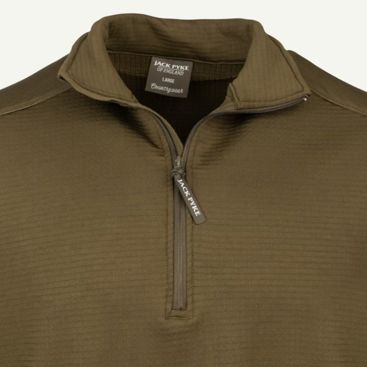 Jack Pyke Waffle Fleece Top - Green