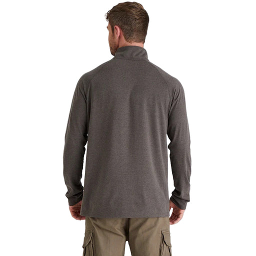 Ridgeline Baseline Pull On Zip Top - Light Bark Marl