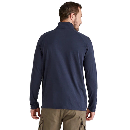 Ridgeline Baseline Pull On Zip Top - Navy Marl