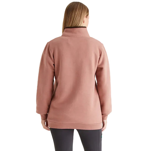 Ridgeline Ladies Brancaster 1/4 Zip Top - Dusky Pink