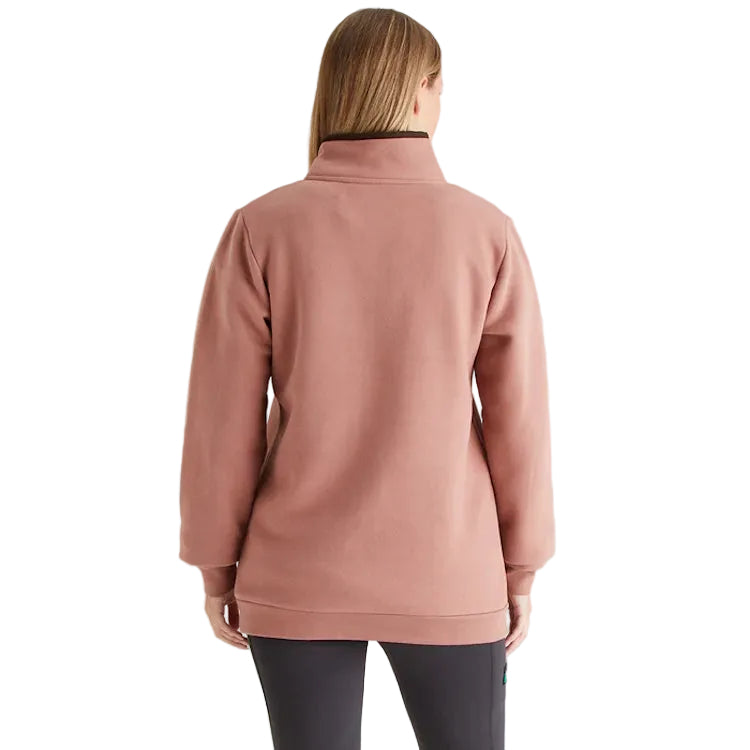 Ridgeline Ladies Brancaster 1/4 Zip Top - Dusky Pink