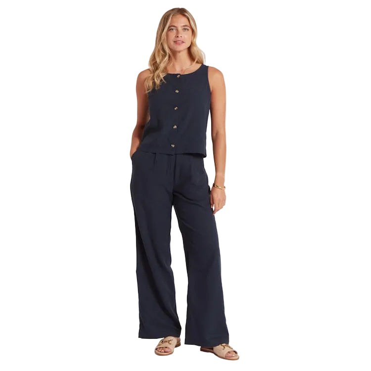 Schoffel Ladies Elsworth Linen Top - Navy