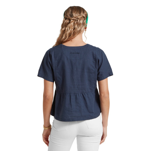 Schoffel Ladies Lavenham Linen Top - Dark Blueberry 