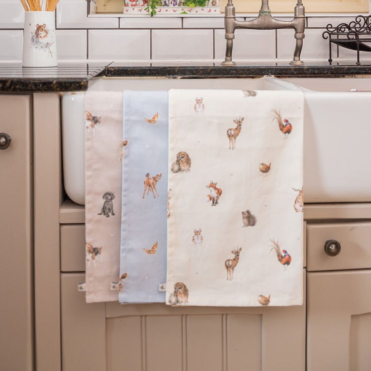 Wrendale Designs Tea Towel - Woodlanders