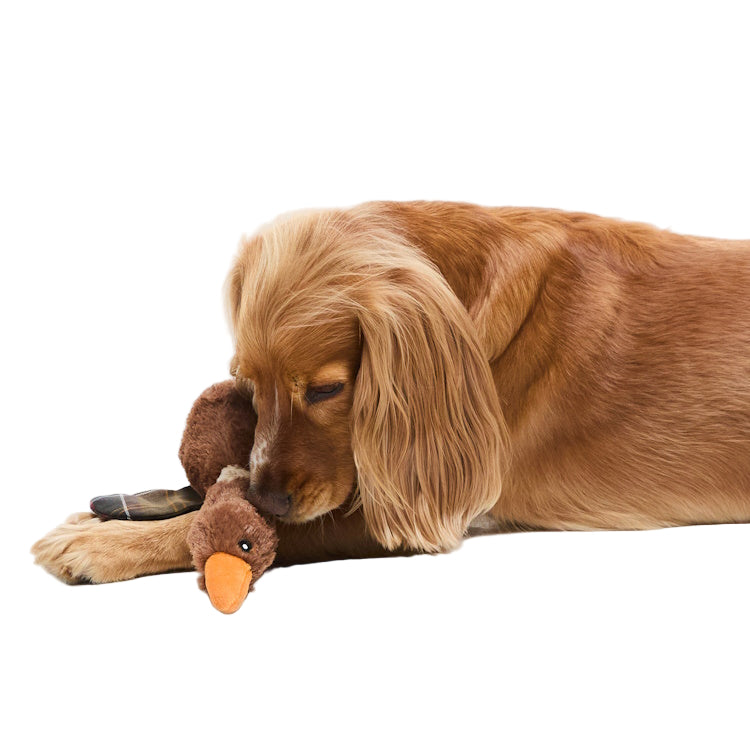 Barbour Dog Flying Duck Toy - Brown