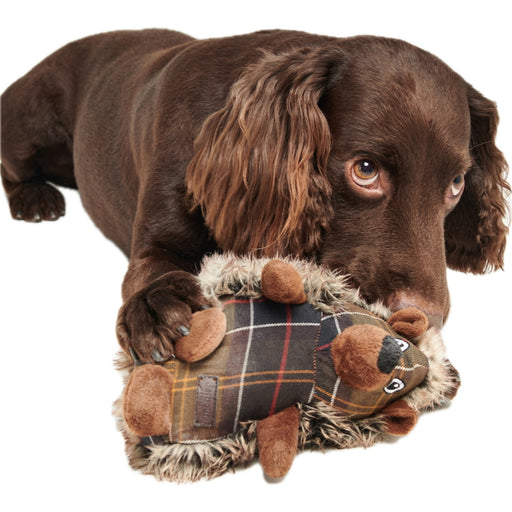 Barbour Hedgehog Dog Toy - Brown/Tartan