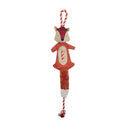 Joules Tweed Fox Rope Dog Toy