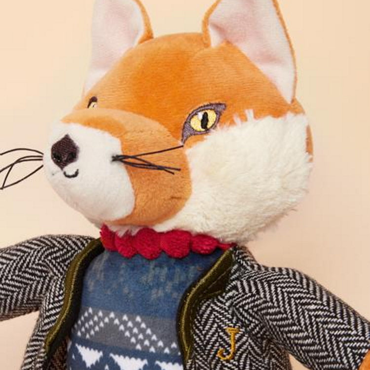Joules Jonty Tweedy Fox Dog Toy