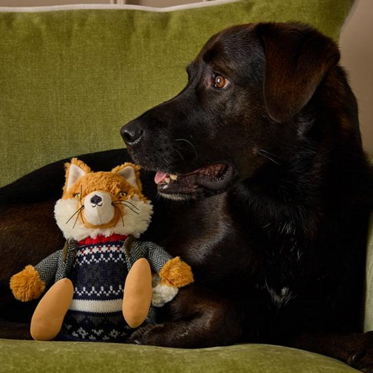 Joules Jonty Tweedy Fox Dog Toy