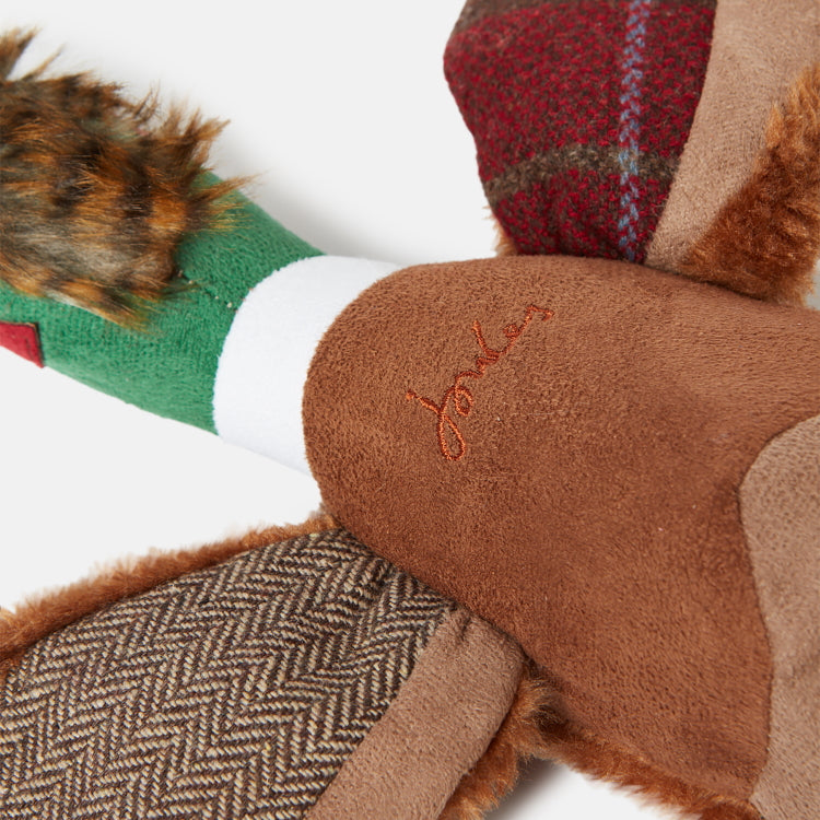 Joules Plush Tweed Pheasant Dog Toy