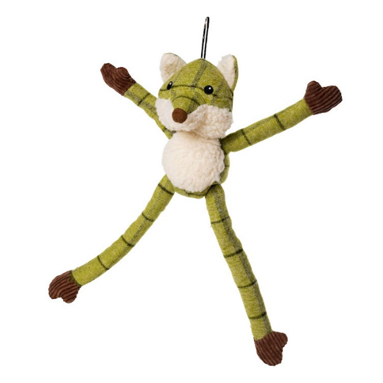 House of Paws Tweed Plush Long Legs Dog Toy - Fox