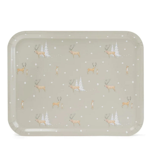 Sophie Allport Christmas Stags Printed Tray - Large