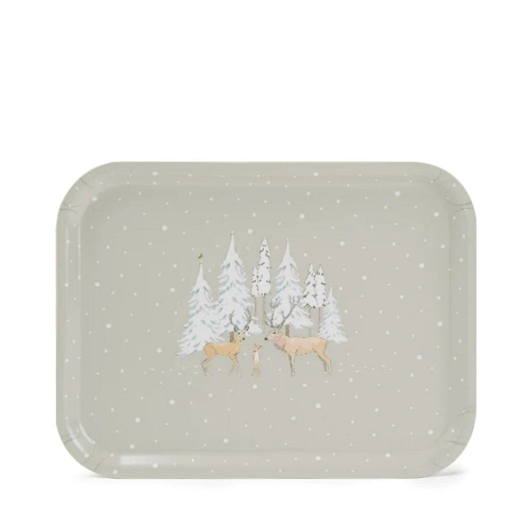 Sophie Allport Christmas Stags Printed Tray - Small