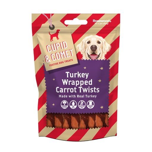 Rosewood Turkey Wrapped Carrot Twist Dog Treats