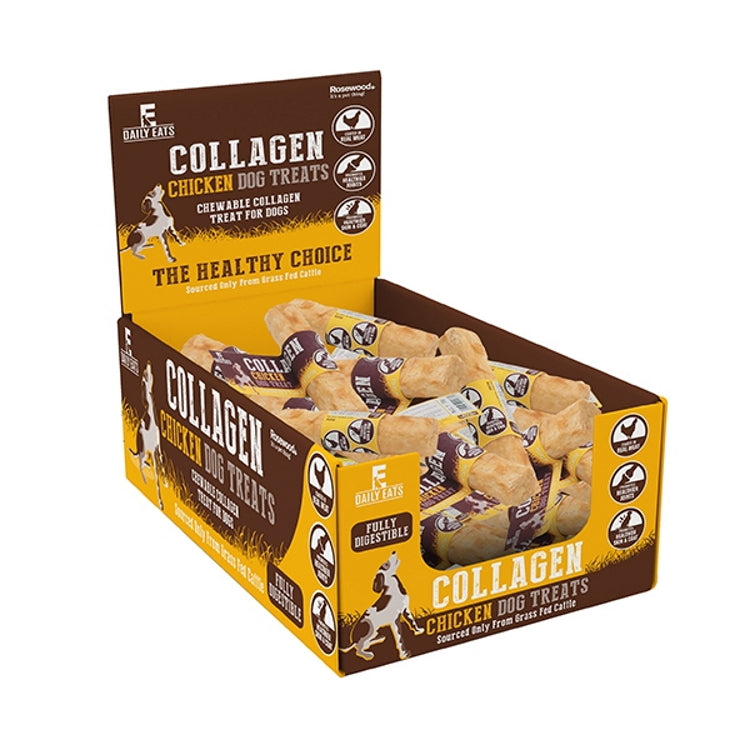 Rosewood Daily Eats Collagen Dog Treats - Retriever Roll 5in Chicken 55g