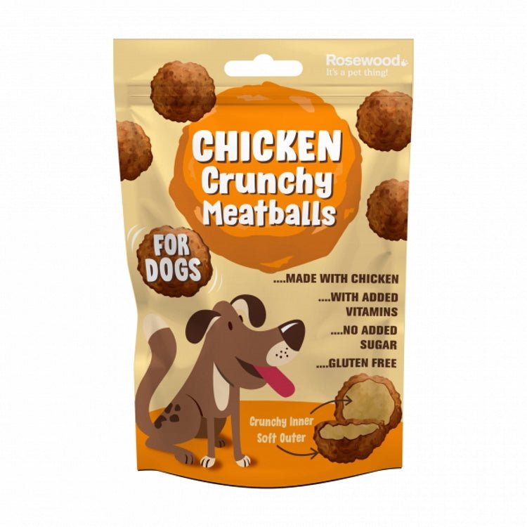 Rosewood Daily Eats Dog Treats - Chicken Crunchy Meatballs 140g