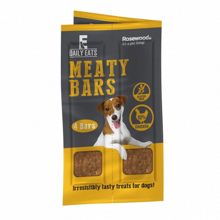 Rosewood Daily Eats Dog Treats - Meat Bars Chicken 4pc 100g