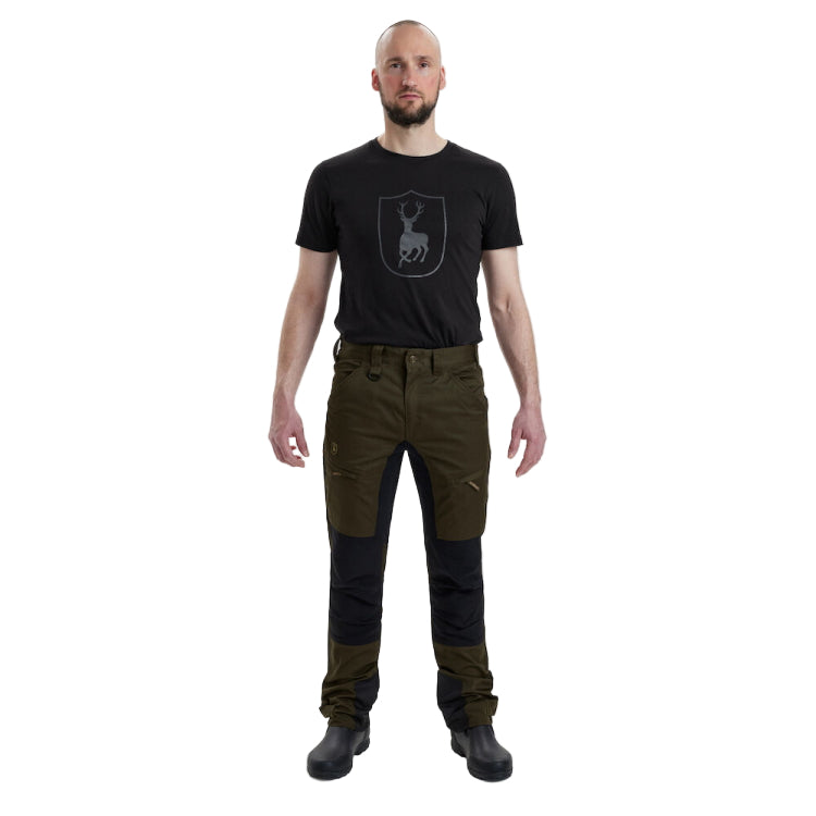 Deerhunter Rogaland Stretch Trousers With Contrast - Adventure Green