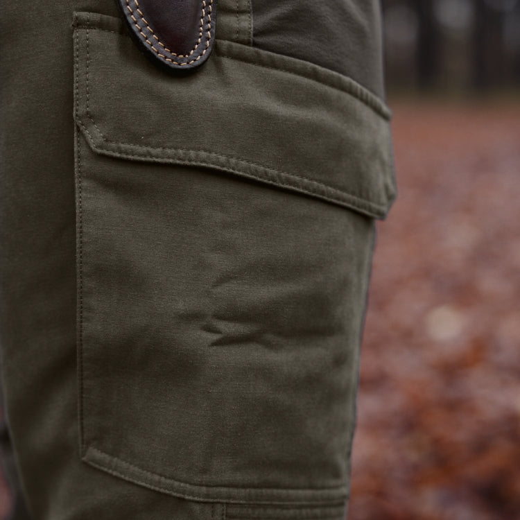Harkila Hill Trousers - Black Olive/Forest Night