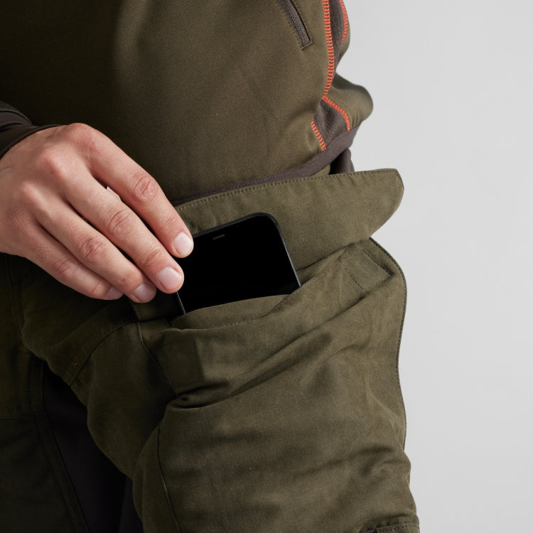 Harkila Scandinavian Trousers - Willow Green/Deep Brown