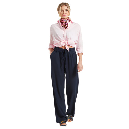 Schoffel Ladies Daphne Linen Trousers - Navy