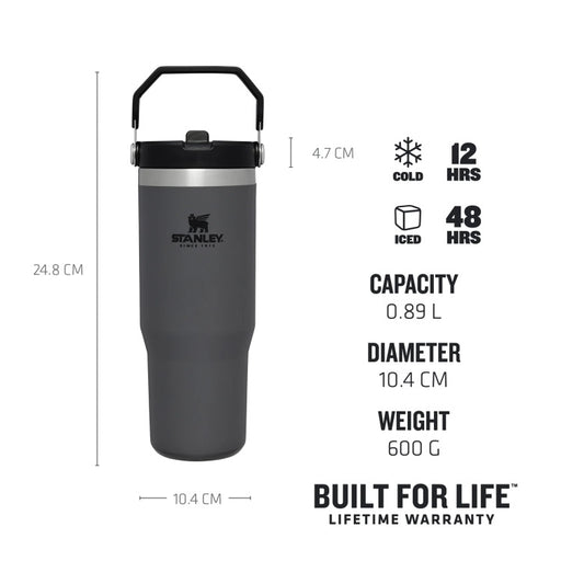 Stanley IceFlow Flip Straw Tumbler 0.89L - Charcoal