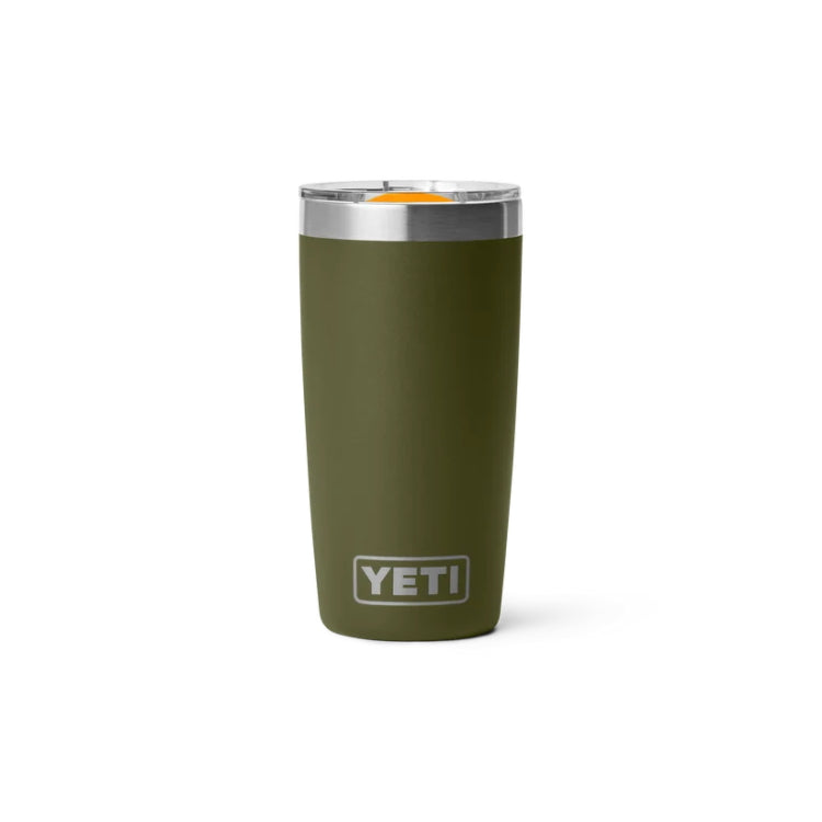 Yeti Rambler 10oz Insulated Tumbler -  Olive/King Crab Orange